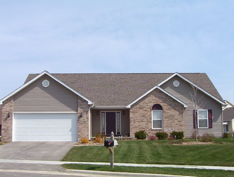 Typical single-family home in a covered community
